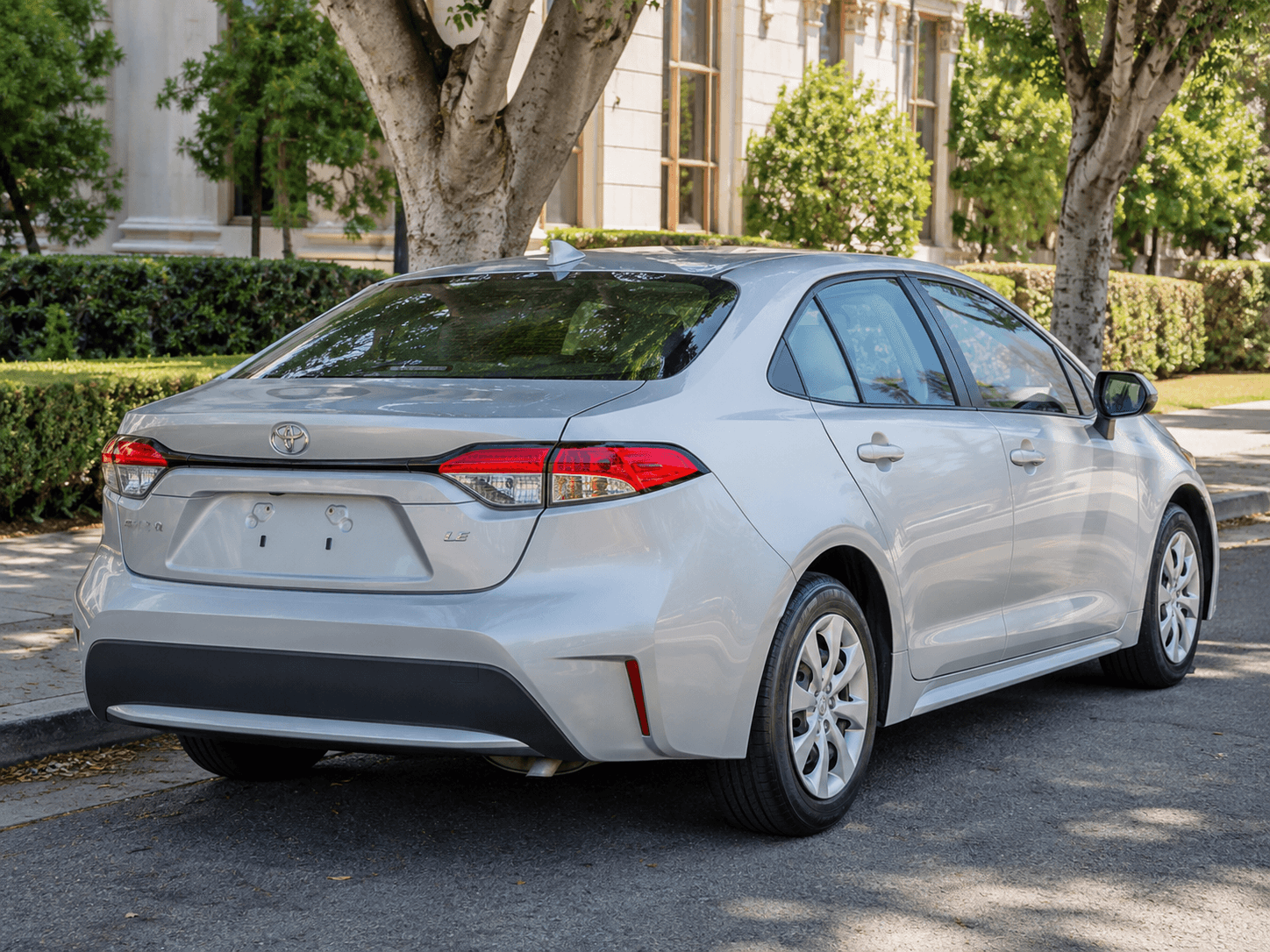 2020 Toyota Corolla LE — budget friendly rear_3q