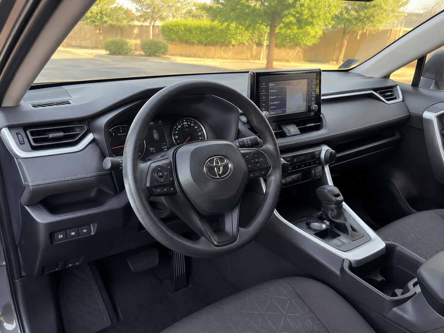 2023 Toyota RAV4 LE — LAX pickup/drop-off interior_dashboard
