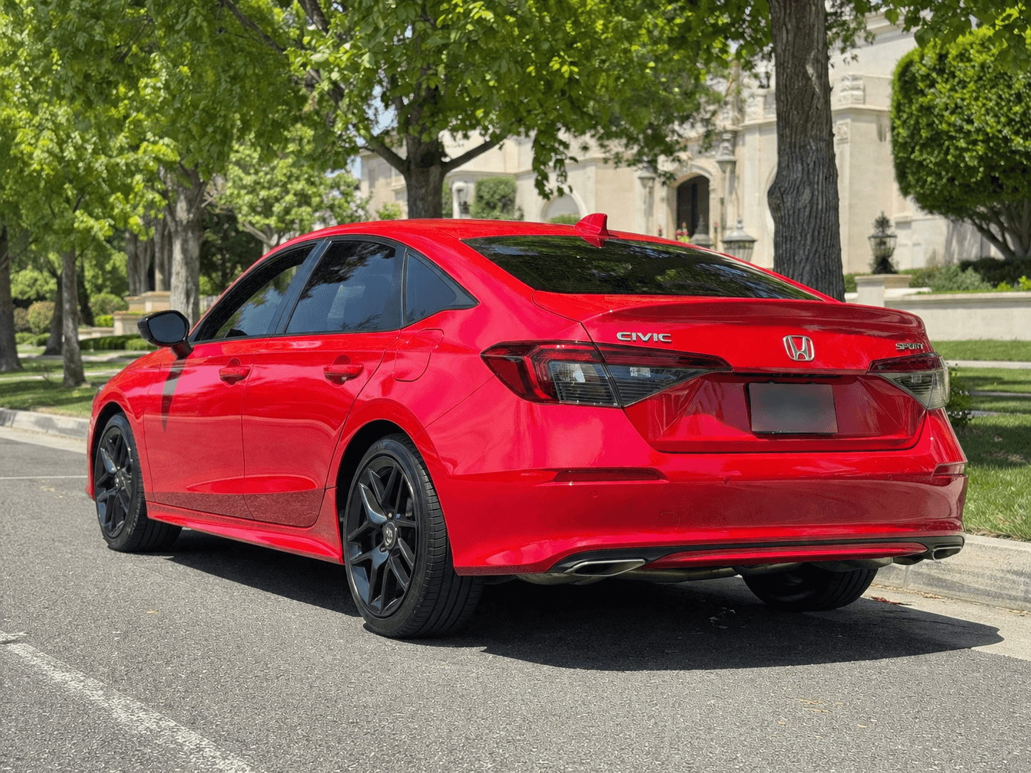 2022 Honda Civic Sport rear_3q