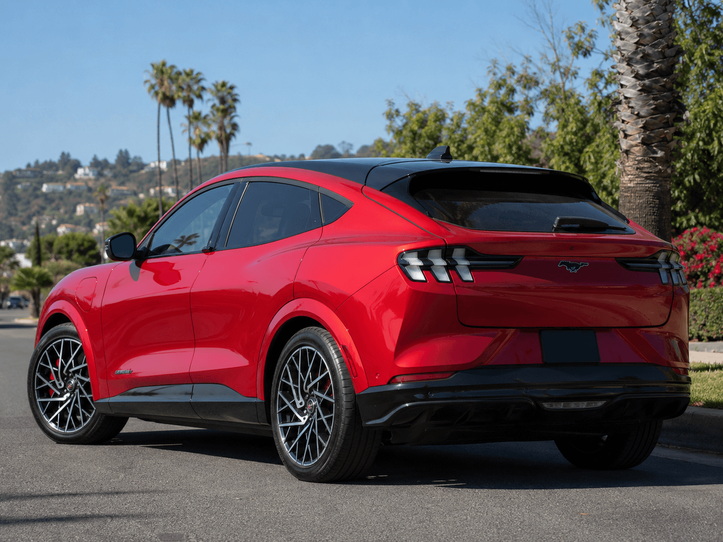 2022 Ford Mustang Mach-E GT — electric muscle rear_3q